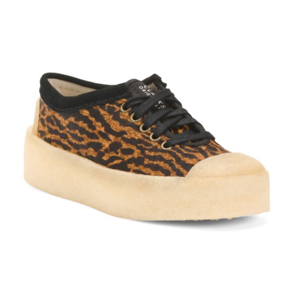 NEW CLARKS Haircalf Tor Hoop Comfort Sneakers tortoiseshell for women 124tn - Picture 11 of 11